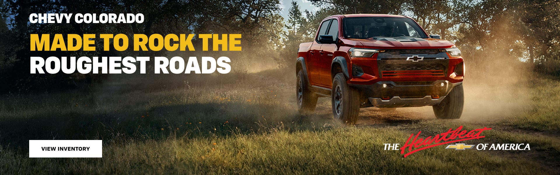 2026 Chevy Colorado. Made to rock the roughest roads.